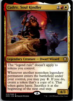 Cadric, Soul Kindler 10 Rare Commander: Dominaria United Magic: The Gathering NM - Image 1