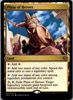 Plaza of Heroes 252 Rare Dominaria United Magic: The Gathering Near Mint - Image 1