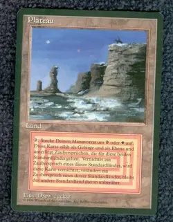 PLATEAU dual land German FBB Revised Magic the Gathering MTG LP - Image 1