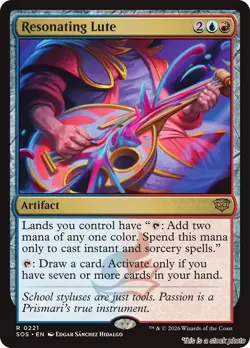 Resonating Lute MTG Secrets of Strixhaven Rare NM Pck Fresh - Image 1