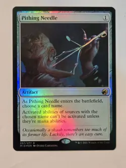MTG Pithing Needle Innistrad: Midnight Hunt 257/277 Foil Rare - Image 2