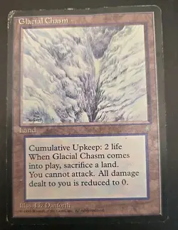 Glacial Chasm Ice Age MTG Regular Heavily Played - Image 1