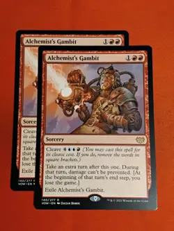 MTG - Alchemist's Gambit (x2) Innistrad: Crimson Vow (140/277) Rare Unplyd Mnt+ - Image 1