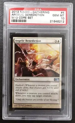 2013 Magic The Gathering ANGELIC BENEDICTION M13 CORE SET Gem Mint PSA 10 - Image 1