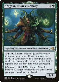 MTG Shigeki, Jukai Visionary Kamigawa: Neon Dynasty 206/302 Regular Rare - Image 1