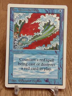 BLUE ELEMENTAL BLAST x1 mtg LP Unlimited 1 Common - Image 1