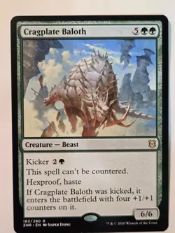MTG Cragplate Baloth Zendikar Rising 183/280 Regular Rare - Image 2