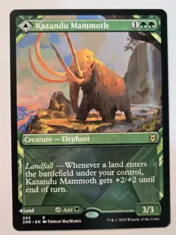 MTG Kazandu Mammoth Kazandu Valley Zendikar Rising 305 Regular Rare - Image 3