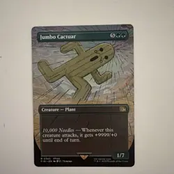 Jumbo Cactuar BORDERLESS 0343 MTG Rare Magic: The Gathering Final Fantasy 8 - Image 1