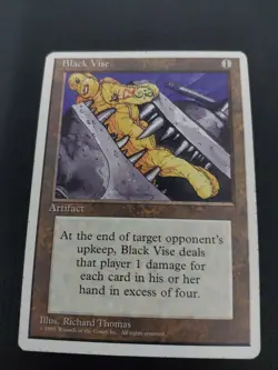 Magic the Gathering ~ MTG ~ 1x Black Vise ~ Fourth Edition ~ 4Ed ~ LP - Image 1