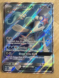 2017 Pokemon Primarina GX SM39 Black Star Promo Sun & Moon Full Art - Image 1