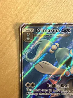 2017 Pokemon Primarina GX SM39 Black Star Promo Sun & Moon Full Art - Image 2