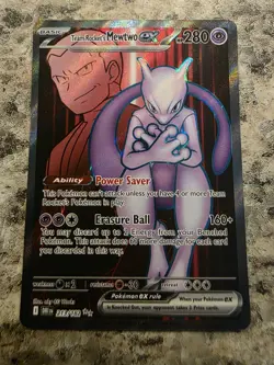 Pokemon TCG Team Rockets Mewtwo EX 213/182 Ultra Rare Destined Rivals - Image 1