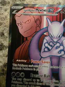 Pokemon TCG Team Rockets Mewtwo EX 213/182 Ultra Rare Destined Rivals - Image 2