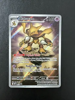 Pokemon TCG Alakazam 009 Me: Mega Evolution Promo Full Art Holo 140HP Eng - Image 1