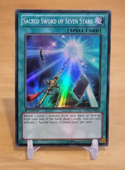 Sacred Sword Of Seven Stars LTGY-EN066 *LP* 1st Edition Super Rare Yugioh Card - Image 1