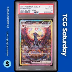 2024 POKEMON TERASTAL FEST JP #217/187 UMBREON EX SPECIAL ART RARE PSA 10 - Image 1