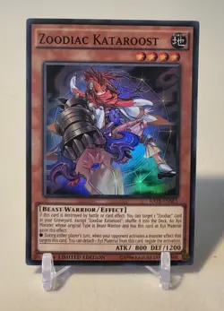 Zoodiac Kataroost - RATE-ENSE3 *VLP* LTD Edition Super Rare Yugioh Card - Image 1
