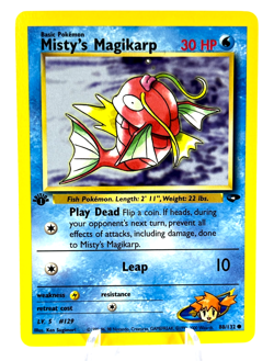 1st Edition Misty's Magikarp 88/132 - Gym Challenge - Common - Pokemon - NM - Image 1