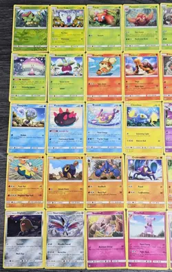 Pokemon 79x Sun & Moon Base Bundle - Rare, Reverse Holo, Common, Uncommon MP - Image 3