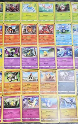 Pokemon 79x Sun & Moon Base Bundle - Rare, Reverse Holo, Common, Uncommon MP - Image 4