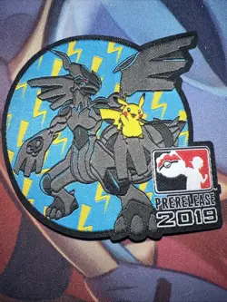 Pokemon Prerelease 2019 Iron On Patch (Lot of 2x) - Charizard Pikachu Reshiram - Image 3