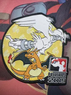 Pokemon Prerelease 2019 Iron On Patch (Lot of 2x) - Charizard Pikachu Reshiram - Image 4