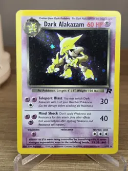 Dark Alakazam #1 Holo Rare Pokemon TCG 2000 Team Rocket - Image 1