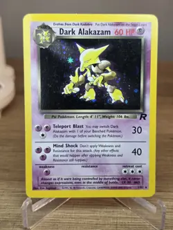Dark Alakazam #1 Holo Rare Pokemon TCG 2000 Team Rocket - Image 3