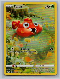 Paras GG32/GG70 Holo Crown Zenith Galarian Gallery Pokemon NM - Image 1