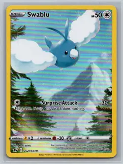 Swablu GG27/GG70 Holo Crown Zenith Galarian Gallery Pokemon NM - Image 1