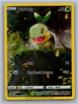 Turtwig GG31/GG70 Holo Crown Zenith Galarian Gallery Pokemon NM - Image 1