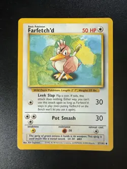 Farfetch'd 27/102 - Pokemon Base Set (Uncommon) LP - Image 1