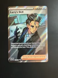 Larry's Skill 139/131 Full Art Ultra Rare 2025 Pokemon Prismatic Evolutions NM - Image 1