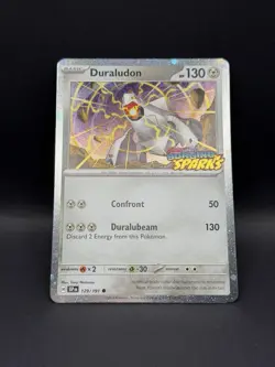 Duraludon 129/191 SURGING SPARKS STAMPED COSMOS HOLO PROMO Pokemon English Stamp - Image 1