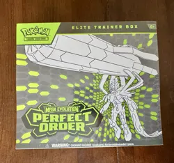 Pokemon TCG: Mega Evolution Perfect Order (ETB) - WRAP HAS HOLES SEE PICS - Image 1