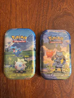 Pokemon TCG Mega Evolution Ascended Heroes Mini Tin Lot of 2 Factory Sealed - Image 1