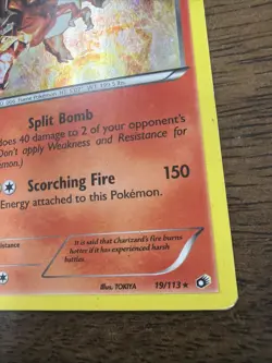 Pokemon Charizard 19/113 Legendary Treasures Cosmos Holo Promo HP - Image 5