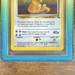 Pokemon TCG Dragonite Fossil Holo Rare English PSA 8 4/62 — GUARD INCLUDED - Image 5