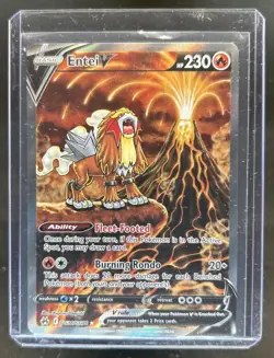 2023 Pokemon SWSH Crown Zenith Entei V Galarian Gallery Ultra Rare #GG36/GG70 - Image 1