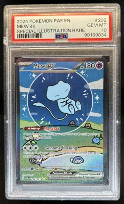 2024 Pokemon Paldean Fates Mew ex #232/091 PSA 10 GEM MINT - Image 1