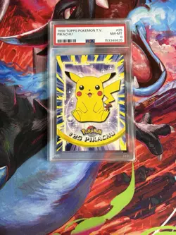 PSA 8 1999 TOPPS POKEMON TV #25 PIKACHU - Image 1