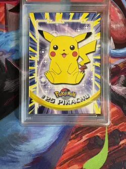 PSA 8 1999 TOPPS POKEMON TV #25 PIKACHU - Image 2