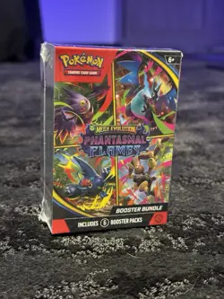 Pokemon TCG Mega Evolution Phantasmal Flames Booster Bundle Box 👀 SEE PHOTOS - Image 1