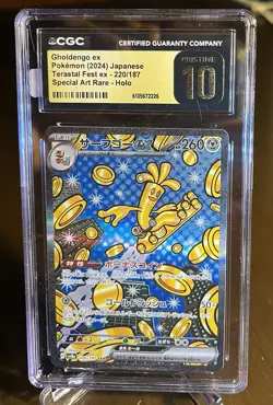 Pokemon GHOLDENGO ex Special Art Rare Terastal Festival ~ CGC 10 Pristine - Image 1