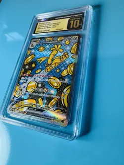 CGC PRISTINE 10 GEM MINT Gholdengo ex 220/187 Japanese Terastal Fest SAR Pokemon - Image 2