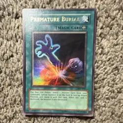 Konami Yu-Gi-Oh! Premature Burial PSV-037 Pharaoh's Servant Spell-Equip Holo - Image 1