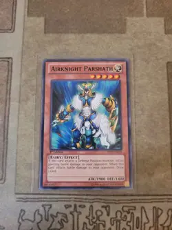 YUGIOH AIRKNIGHT PARSHATH BP02-EN016 BLACK RARE 1ST ED NM - Image 1
