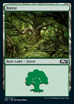 Forest (272) - Near Mint MTG Magic 2021 Core Set - Image 1