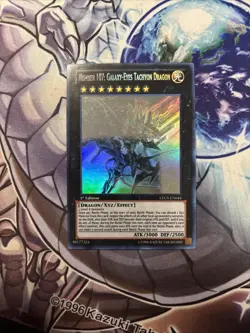 Yugioh Number 107: Galaxy-Eyes Tachyon Dragon LTGY-EN044 Ghost 1st Ed VLP (WNU) - Image 1